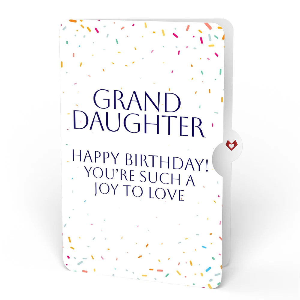 Lovepop Happy Birthday Balloons Music and Lights Pop-Up Card and Sentiment Set for Granddaughter - Image 4