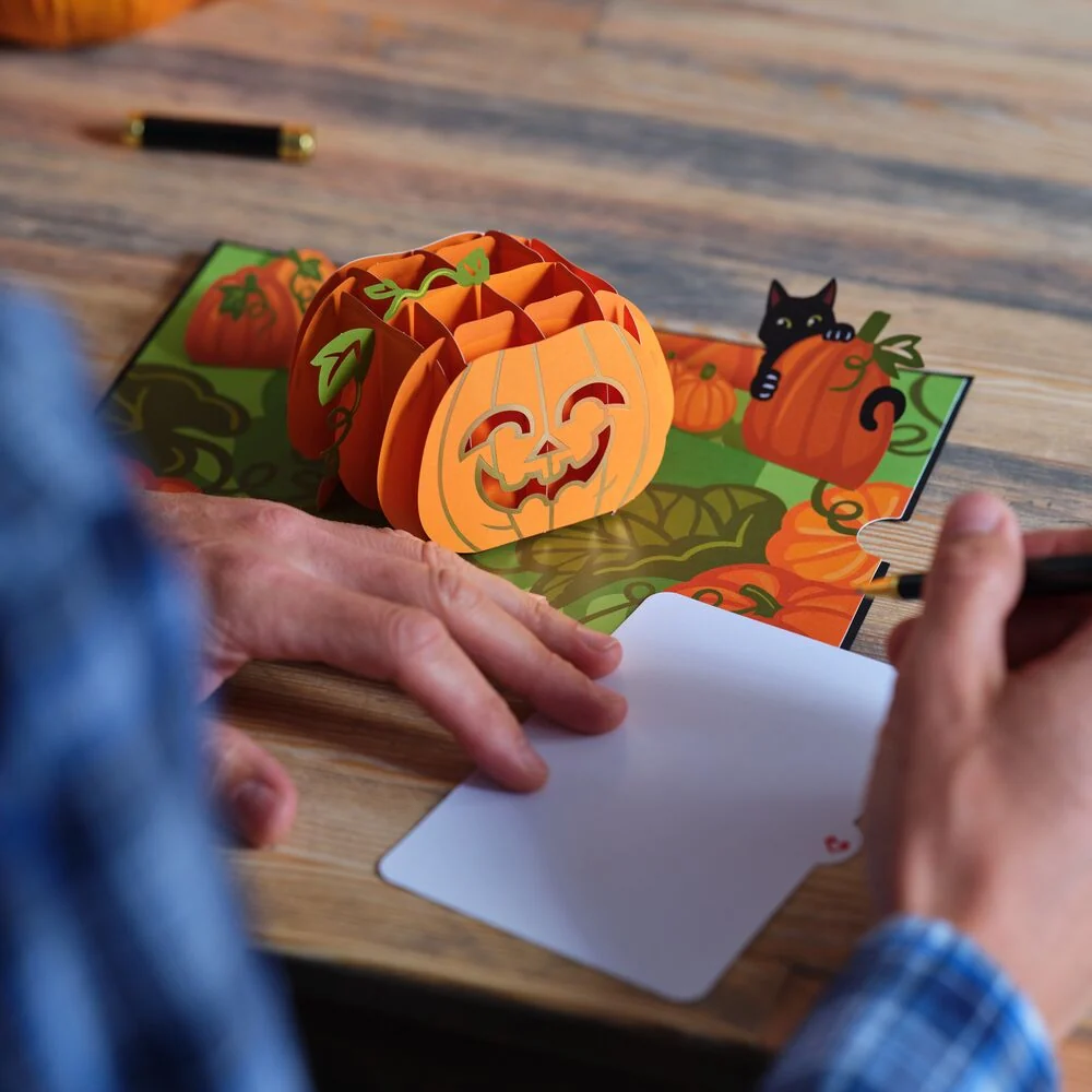 Lovepop Happy Halloween Pumpkin Pop-Up Card - Image 4