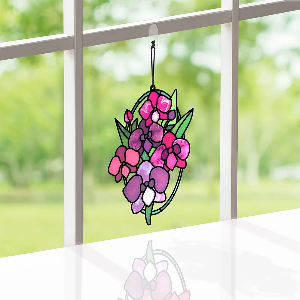 Lovepop You Make Things Bloom Orchid Suncatcher Card & Bouquet Bundle - Image 3