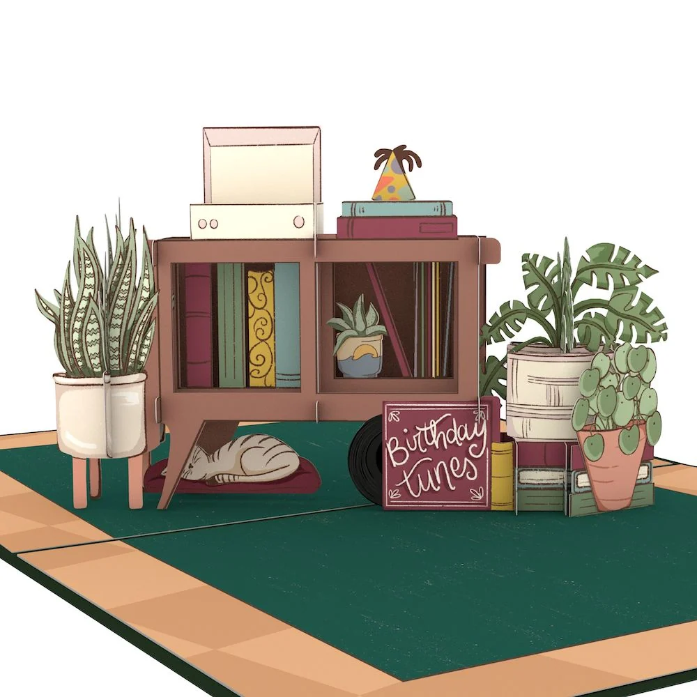Lovepop 60th Birthday Houseplants Pop-Up Card and Sentiment Set - Image 3