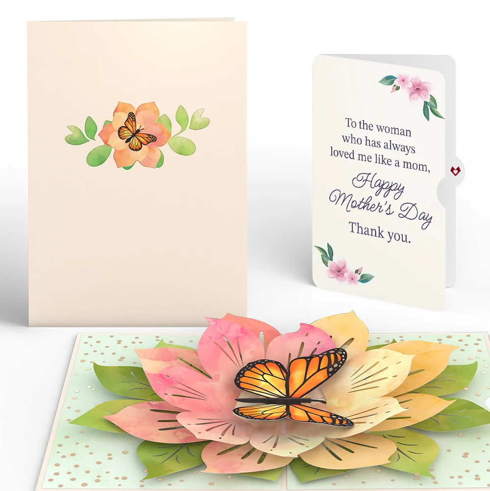 Lovepop Monarch Butterfly Bloom Mother's Day Pop-Up Card and Loved Me Like A Mom Sentiment Set