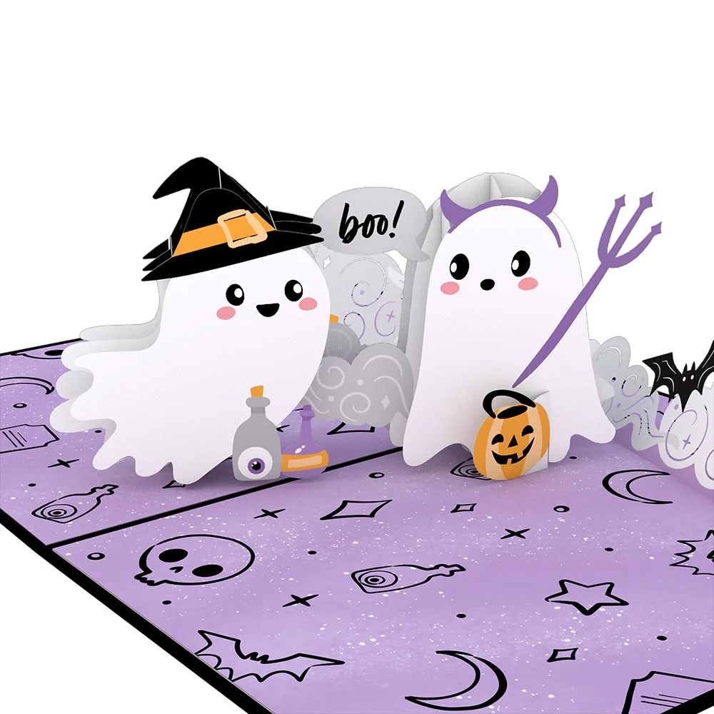 Lovepop 'Hey Boo' Ghosts Pop-Up Card Bottle - Image 2