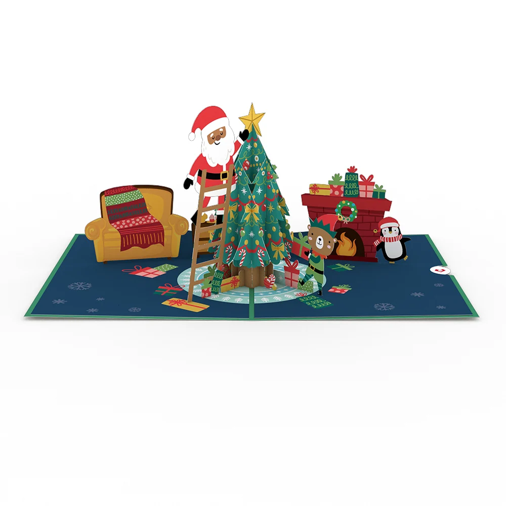 Lovepop Santa Decorating a Christmas Tree Pop-Up Card — SKU SB-41A7AF-2FEC2B5DB5D846 - Image 3
