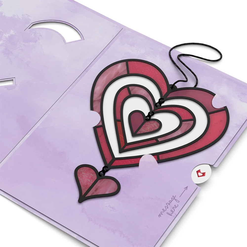 Lovepop Spinning Heart Suncatcher Card - Image 4