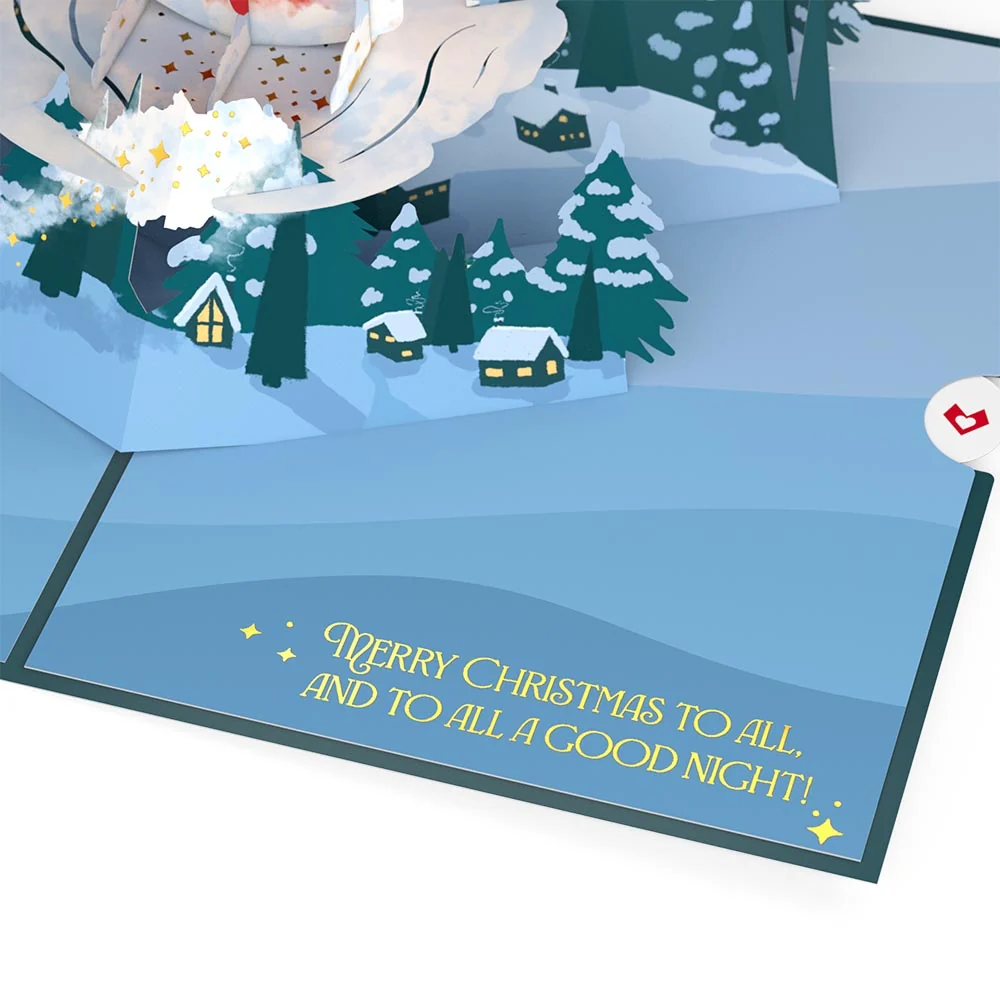 Lovepop Night Sky Santa Sleigh Pop-Up Card - Image 3