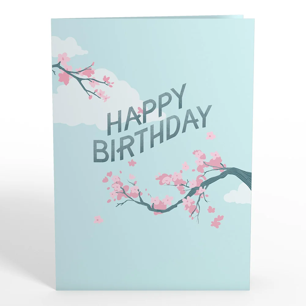Lovepop Birthday Cherry Blossom Pop-Up Card and Suncatcher Bouquet Bundle - Image 4