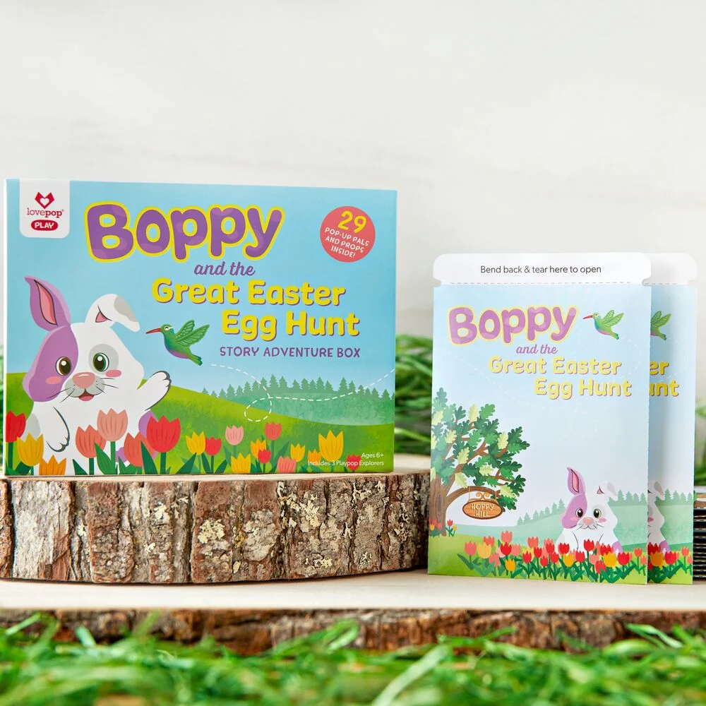 Lovepop Boppy and the Great Easter Egg Hunt Story Adventure Box Basket - Image 5