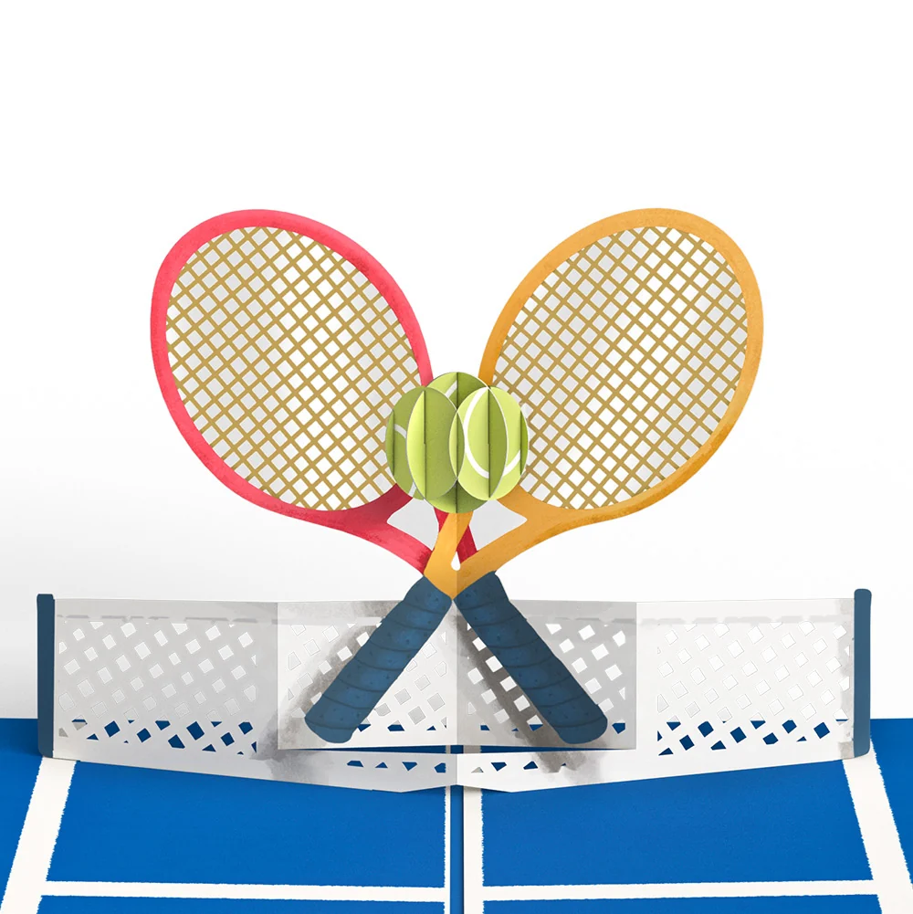 Lovepop On the Court Tennis Birthday Pop-Up Card and Sentiment Set - Image 3