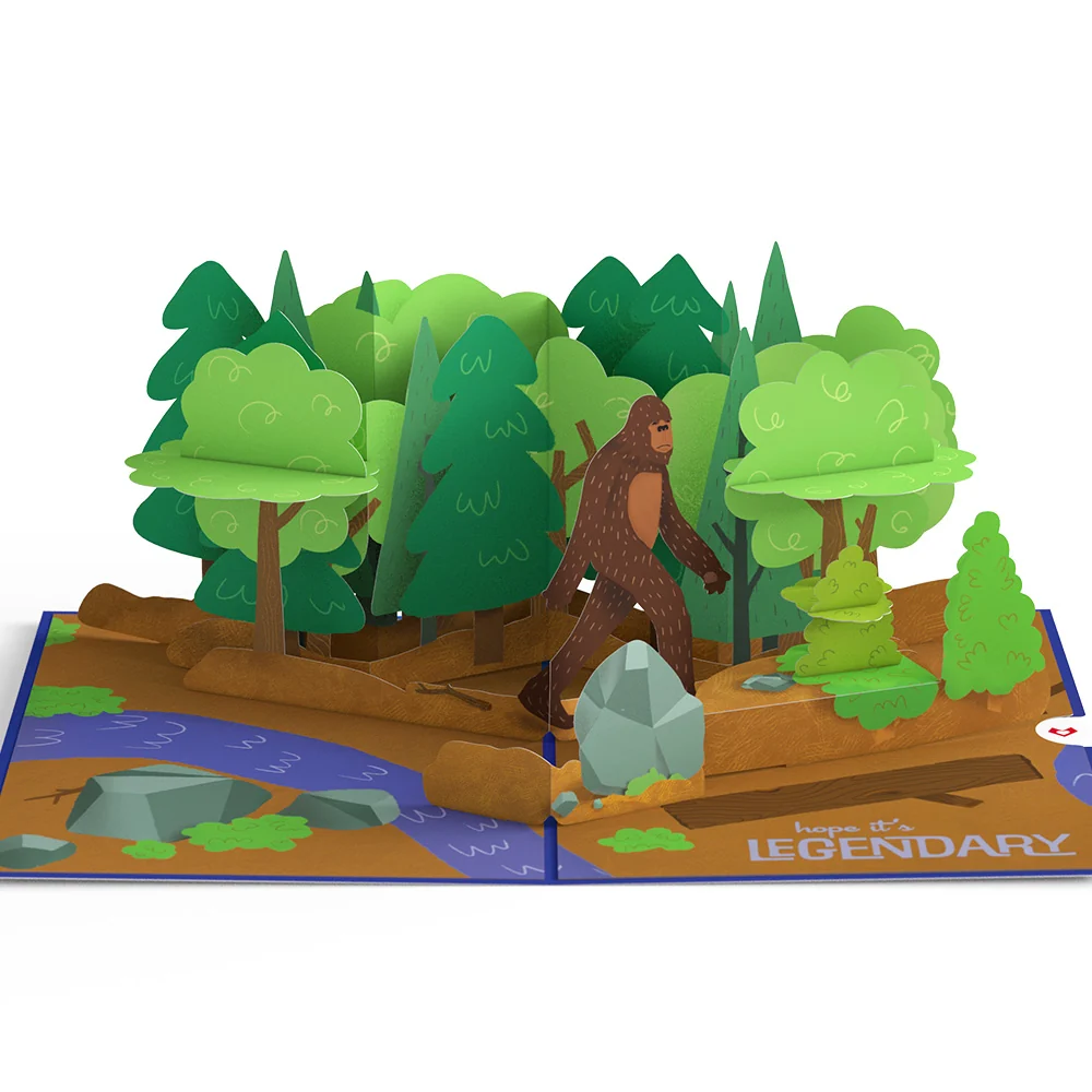 Lovepop Bigfoot Legendary Birthday Pop-Up Card - Image 4