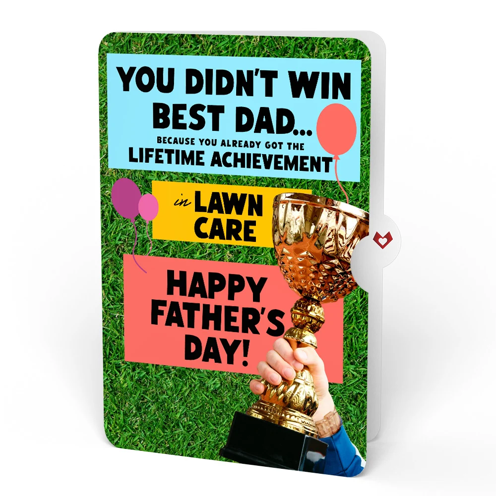 Lovepop Toolbox Father's Day Pop-Up Card and Trophy Lawn Care Sentiment Set - Image 4