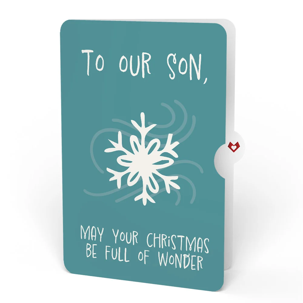 Lovepop Snowy Owl Christmas Pop-Up Card and Sentiment Set for Son - Image 4