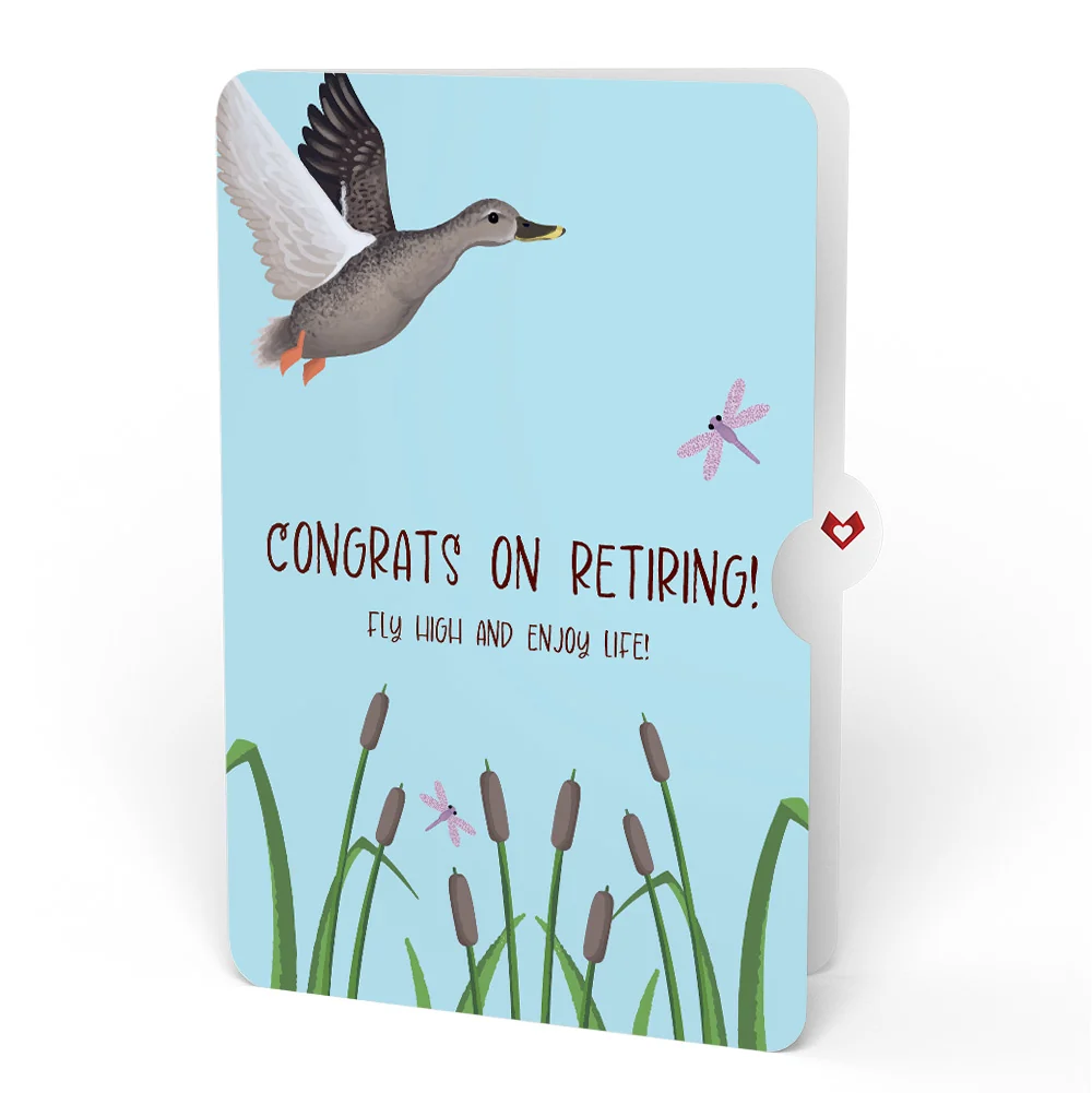 Lovepop Pondside Mallard Ducks Retirement Pop-Up Card and Sentiment Set - Image 4