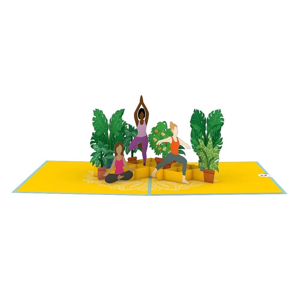 Lovepop Yoga Poses Pop-Up Card - Image 3