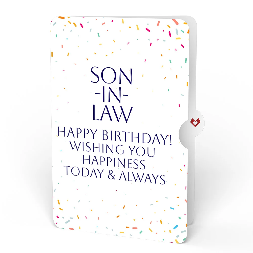 Lovepop Happy Birthday Confetti Cake Music and Lights Pop-Up Card and Sentiment Set for Son-in-law Candle - Image 4