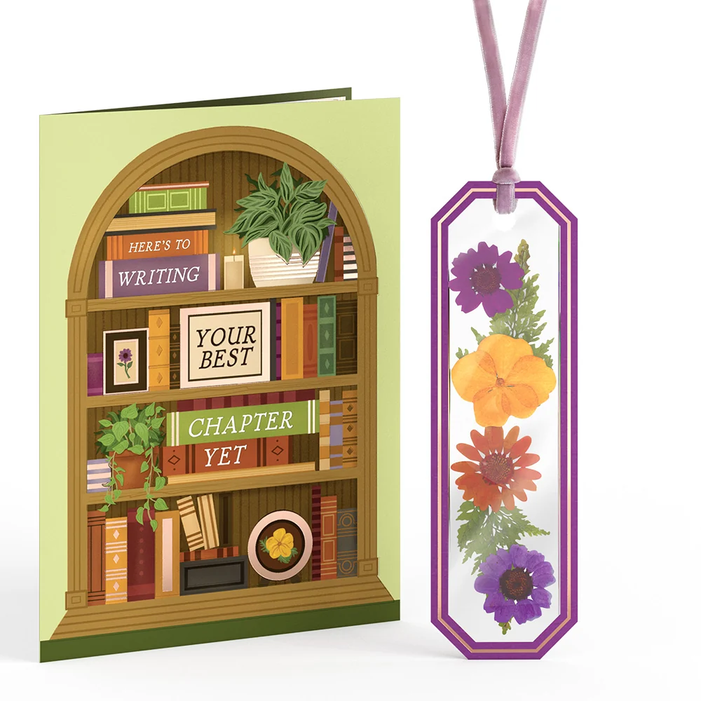 Lovepop Best Chapter Yet Petal Pressed Bookmark Card - Image 2
