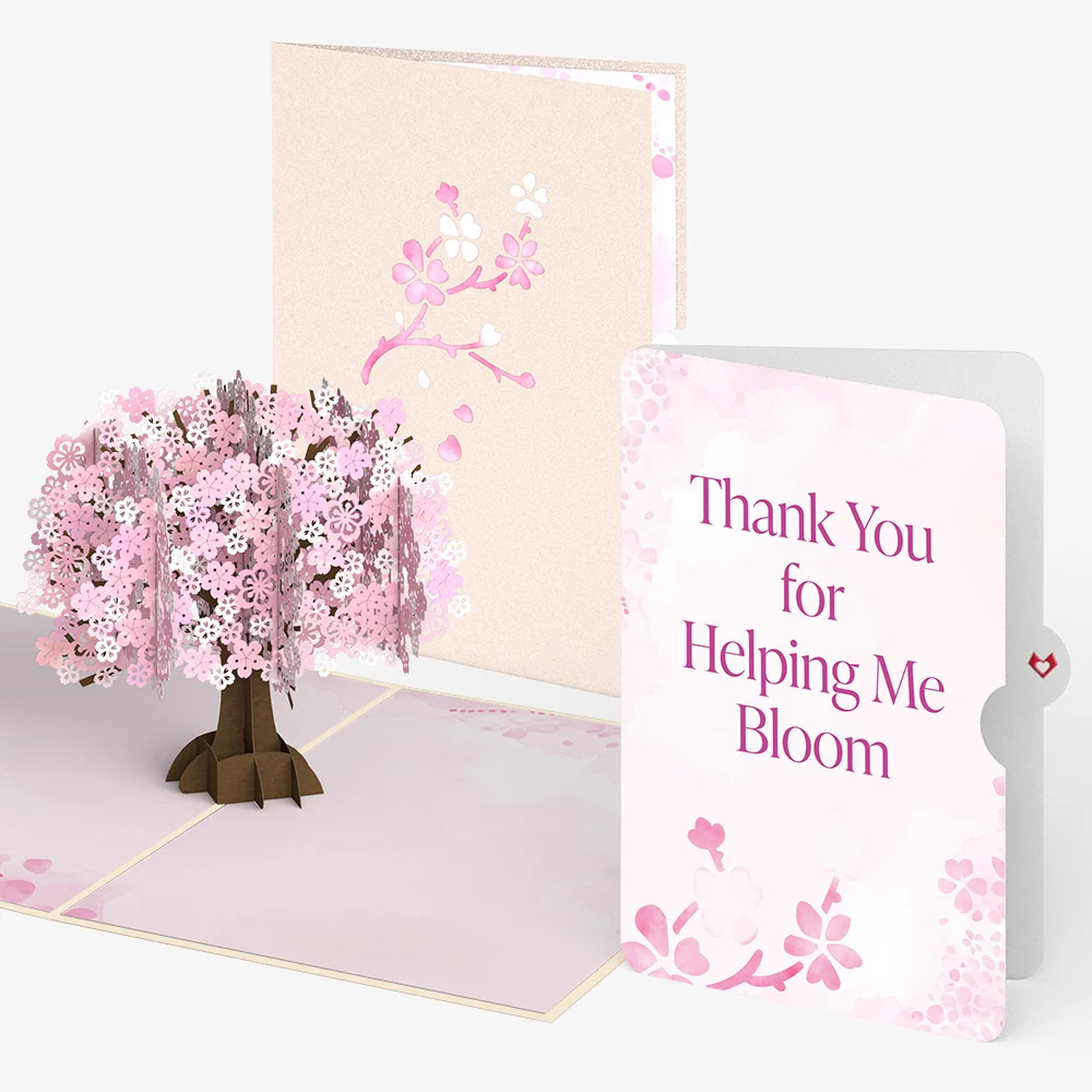 Lovepop Cherry Blossom Thank You Pop-Up Card and Sentiment Set