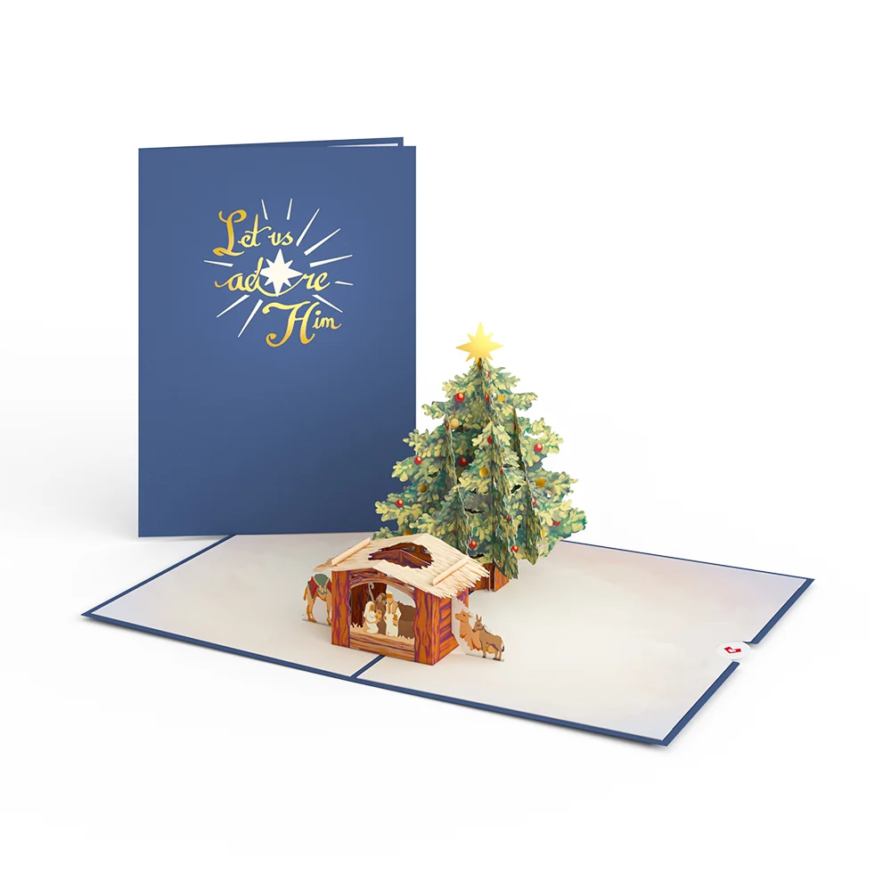 Lovepop Nativity Christmas Tree Pop-Up Card