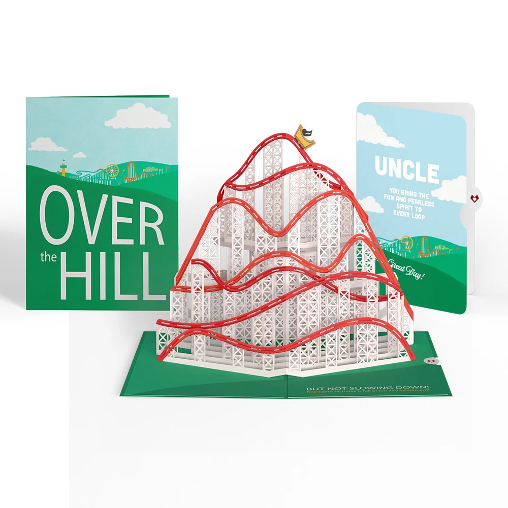 Lovepop Over the Hill Birthday Pop-Up Card and Sentiment Set for Uncle