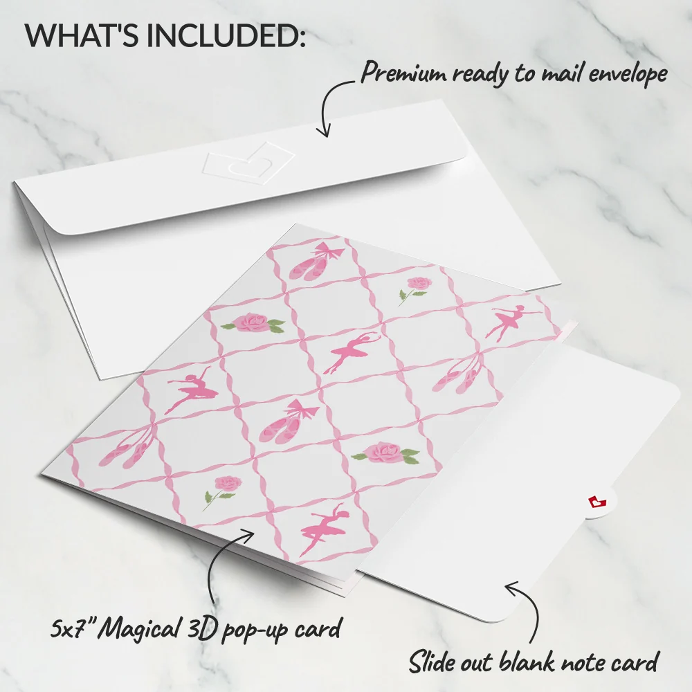 Lovepop Ballet Slippers Pop-Up Card - Image 5