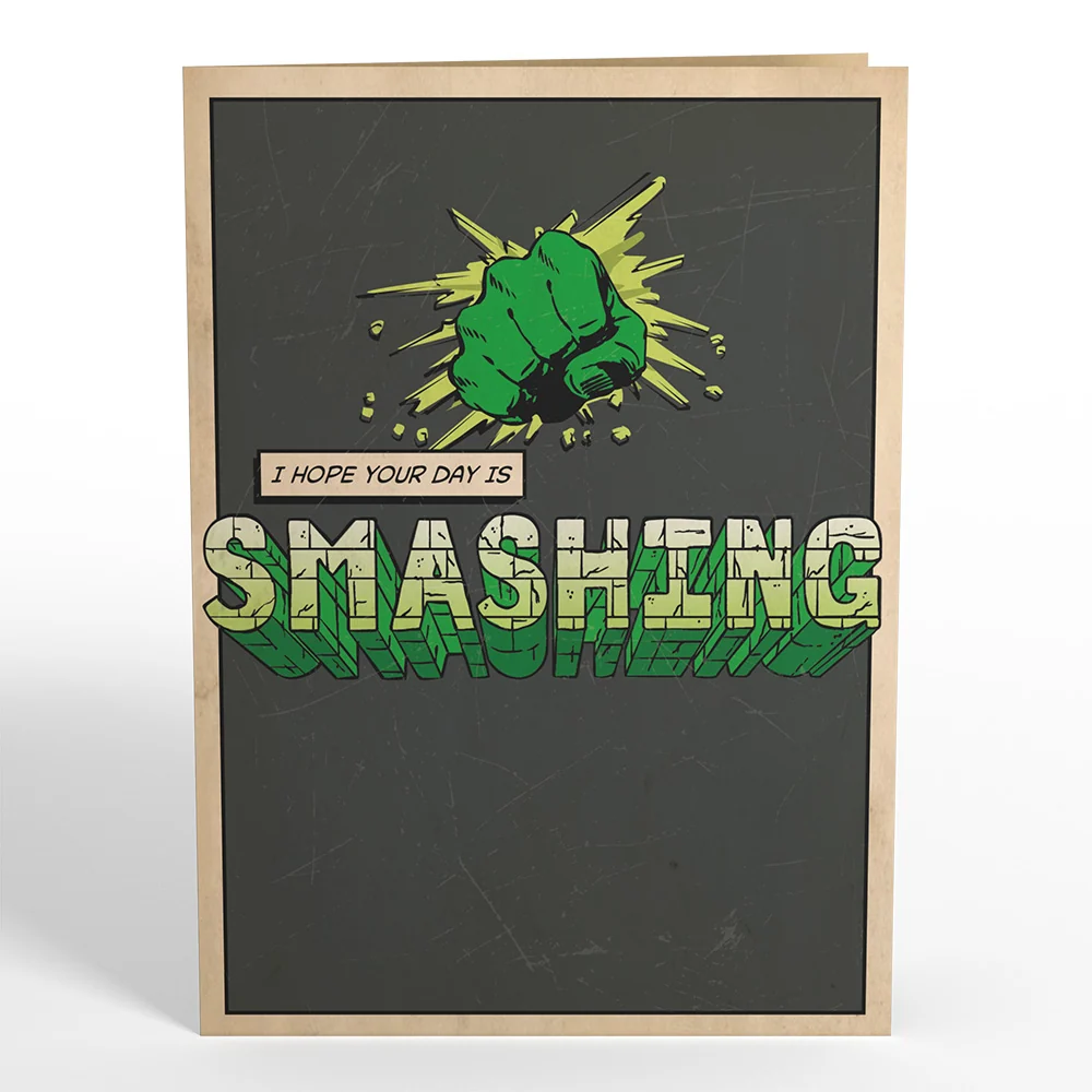 Lovepop Marvel’s Hulk Hope Your Day Is Smashing Pop-Up Card - Image 4