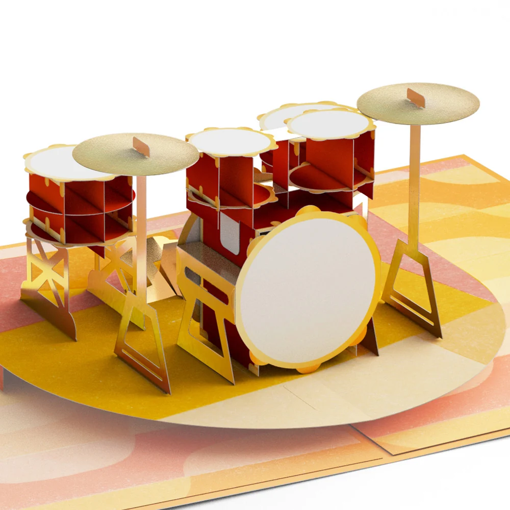Lovepop Drum Kit Pop-Up Card - Image 2