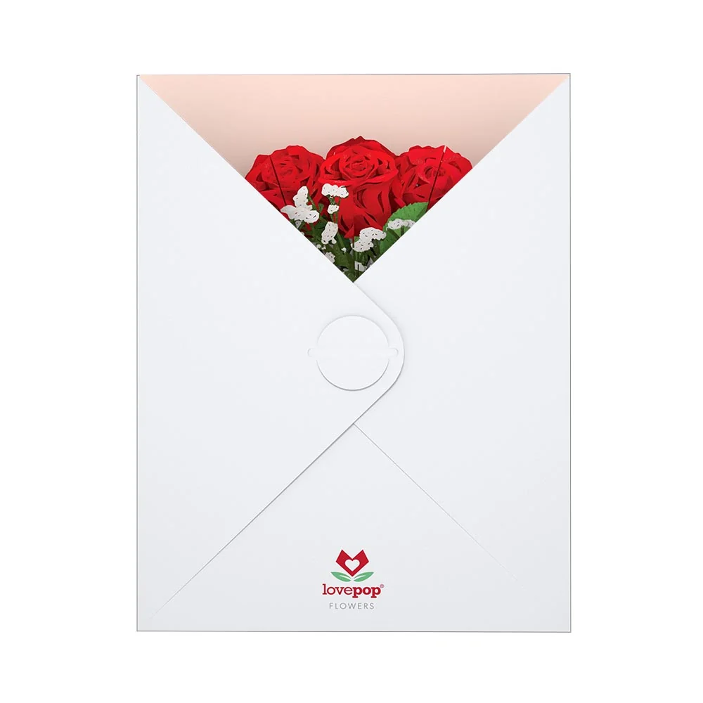 Lovepop Valentine's Day Flower Bouquet Vase - Image 7