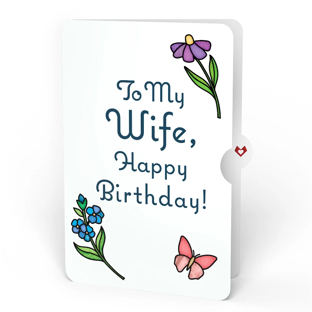 Lovepop Garden Glow Birthday Suncatcher Bouquet and Sentiment Set for Wife Glass - Image 4
