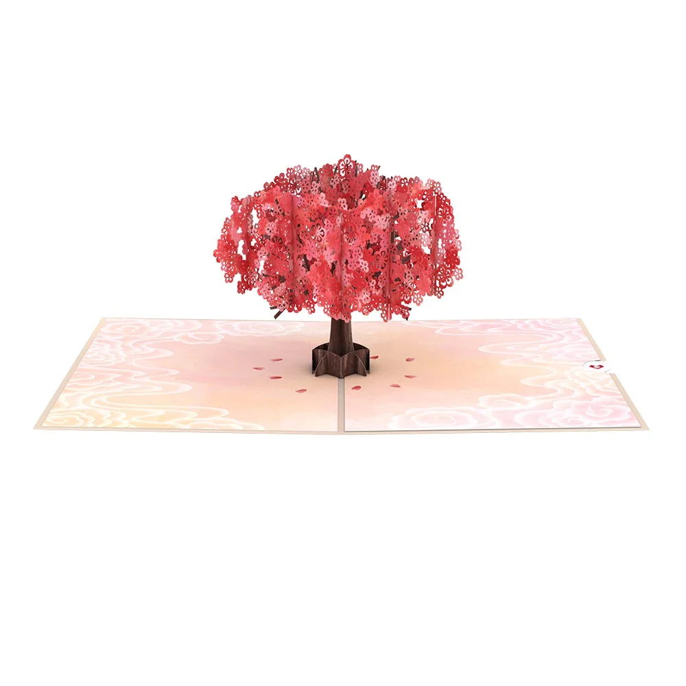 Lovepop Mother's Day Red Sakura Pop-Up Card - Image 3