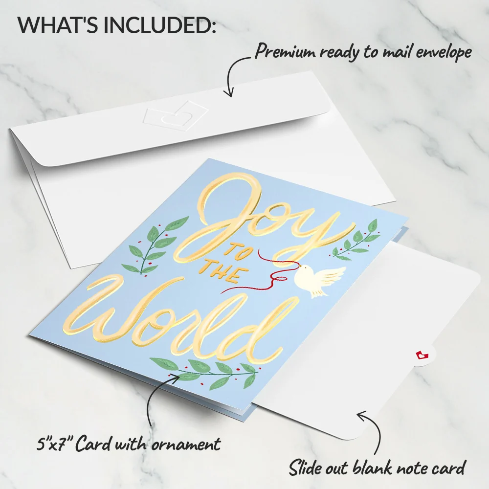 Lovepop Joy to the World Angel Classic Ornament Card - Image 6