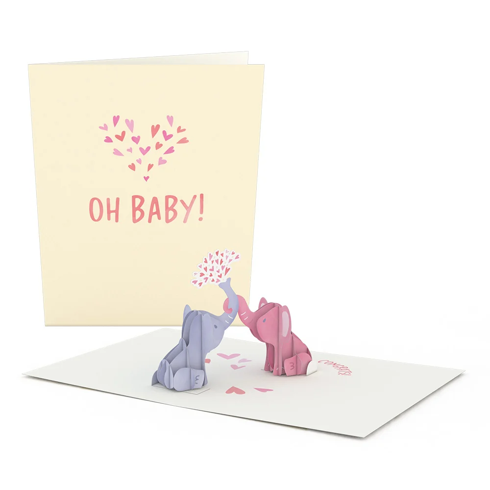 Lovepop Oh Baby Congrats: Paperpop Card Scale