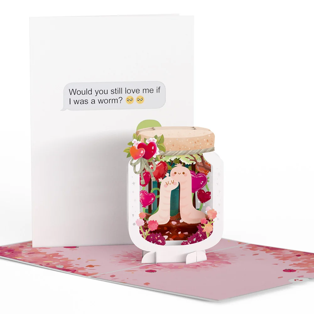 Lovepop If I Was A Worm Love Pop-Up Card