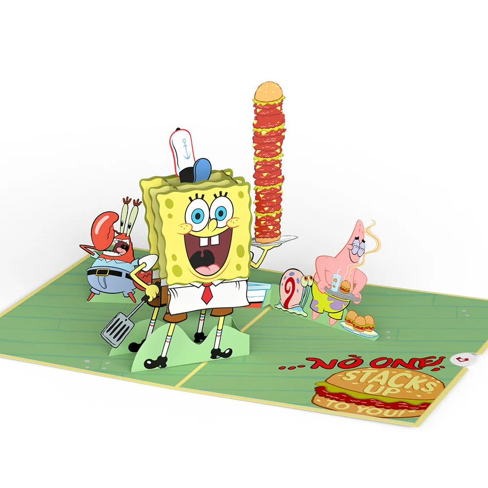 Lovepop SpongeBob SquarePants No One Stacks Up to You Pop-Up Card Cream - Image 5
