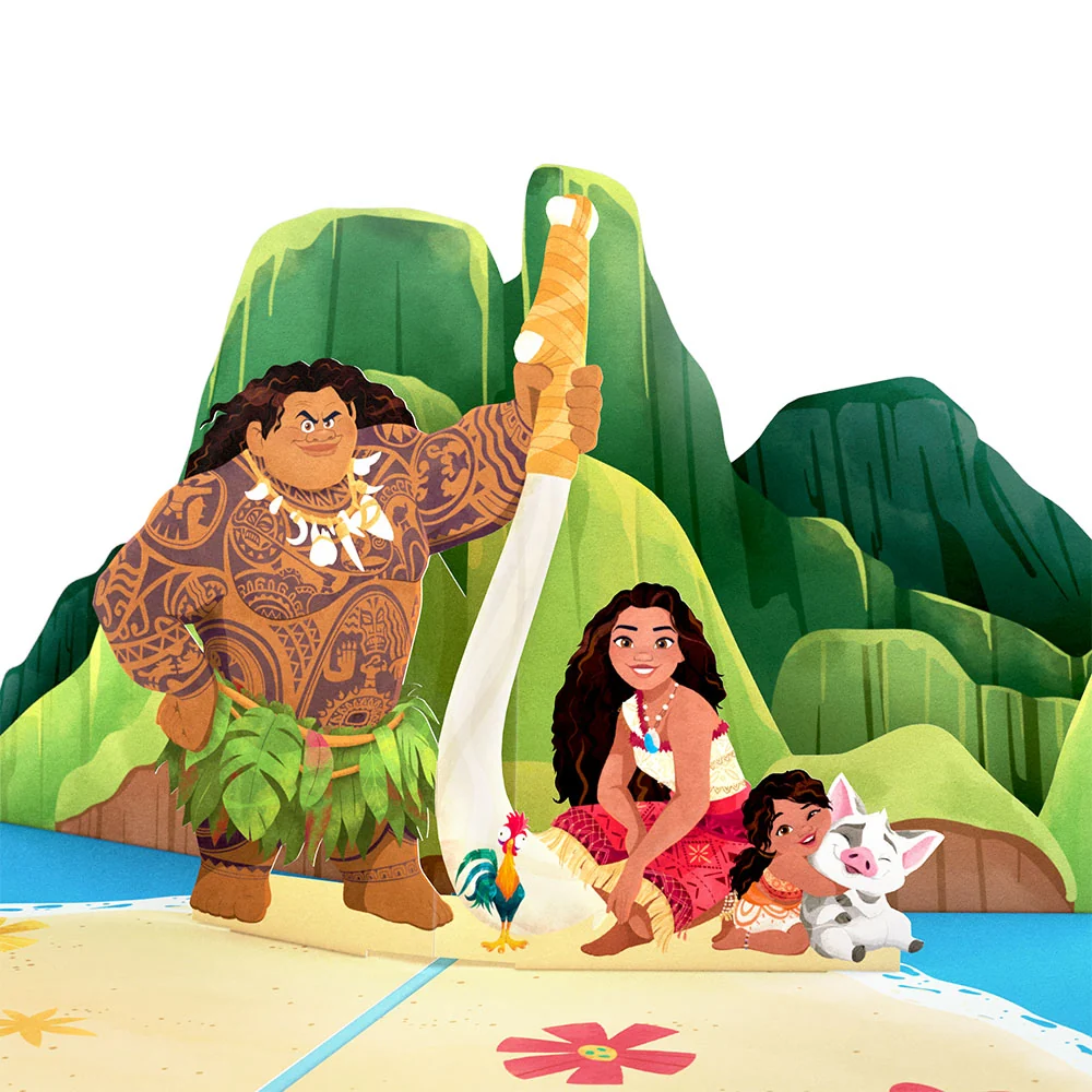Lovepop Disney’s Moana 2 Epic Birthday Pop-Up Card & Flower Buds Bouquet Bundle - Image 3