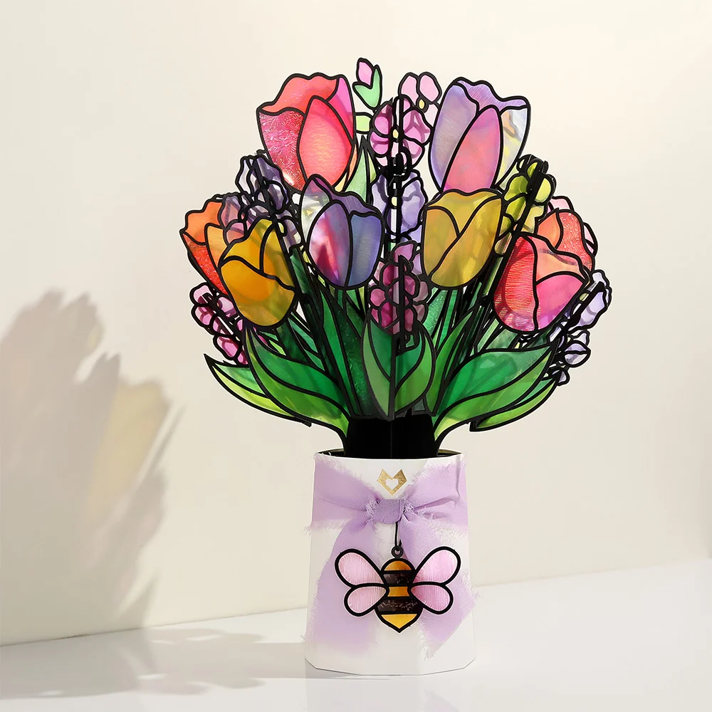 Lovepop Springtime Bunny Suncatcher Card & Bouquet Bundle - Image 6