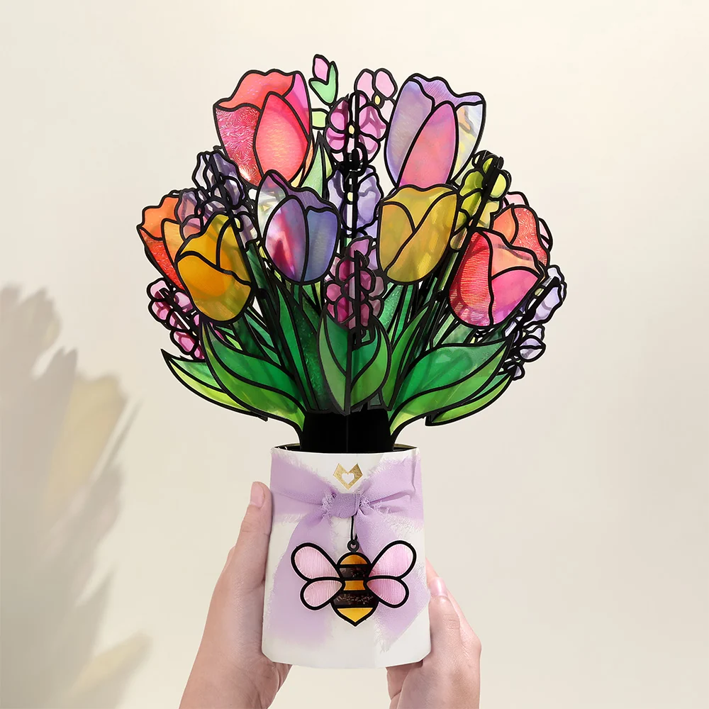 Lovepop Springtime Bunny Suncatcher Card & Bouquet Bundle - Image 7
