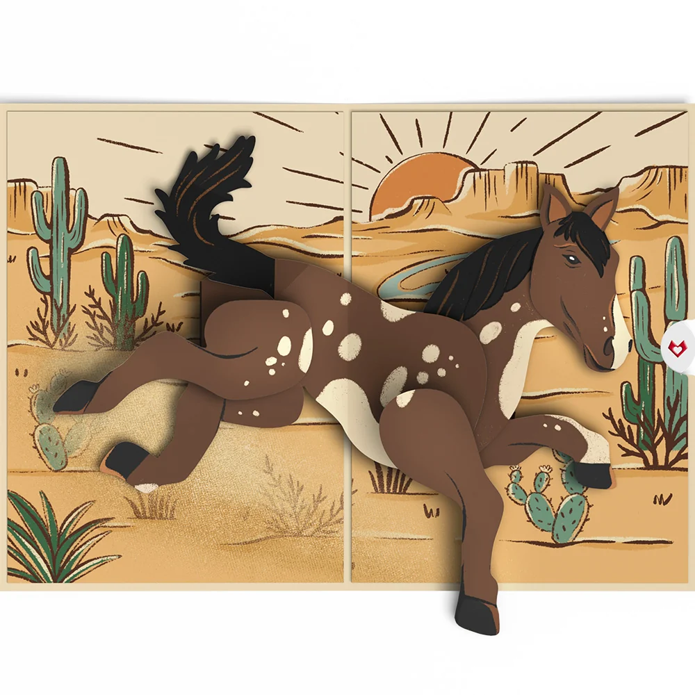 Lovepop Bucking Awesome Day Pop-Up Card - Image 3