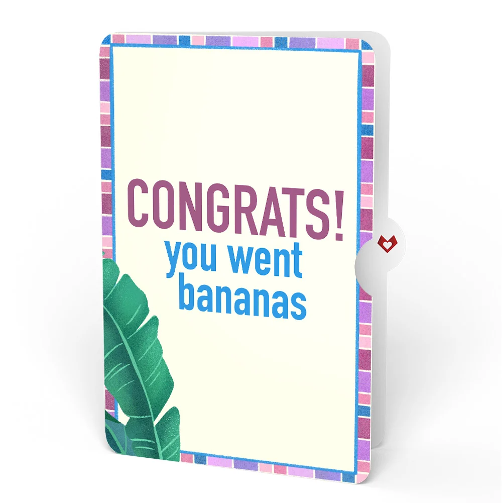 Lovepop Tropical Bananas Congratulations Pop-Up Card and Sentiment Set - Image 4