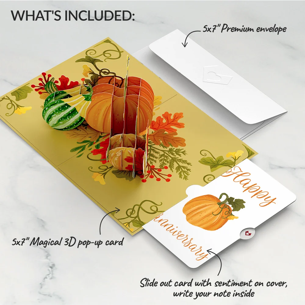 Lovepop Fall is in the Air Anniversary Pop-Up Card and Sentiment Set - Image 2