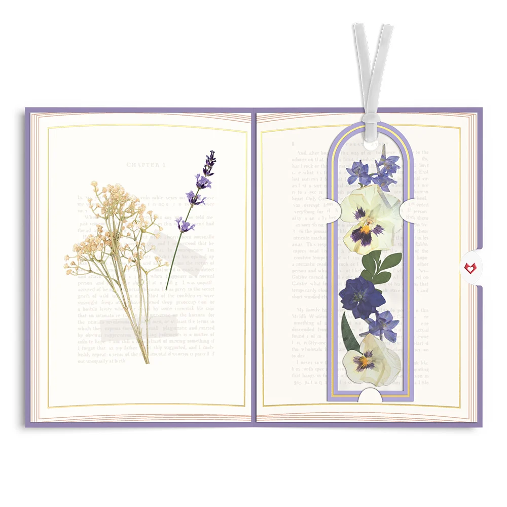 Lovepop True Classic Petal Pressed Bookmark Card - Image 4