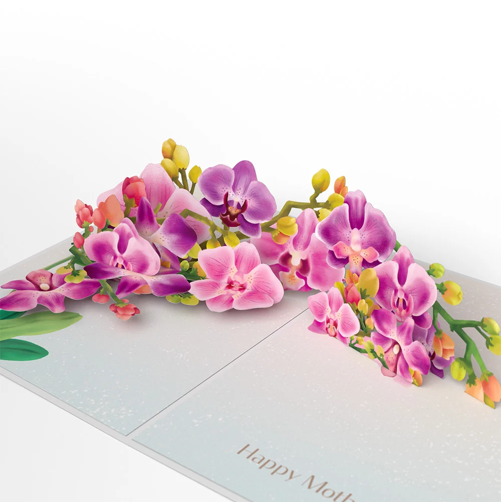 Lovepop Mother’s Day Orchid Pop-Up Card and Sentiment Set for Wife - Image 3