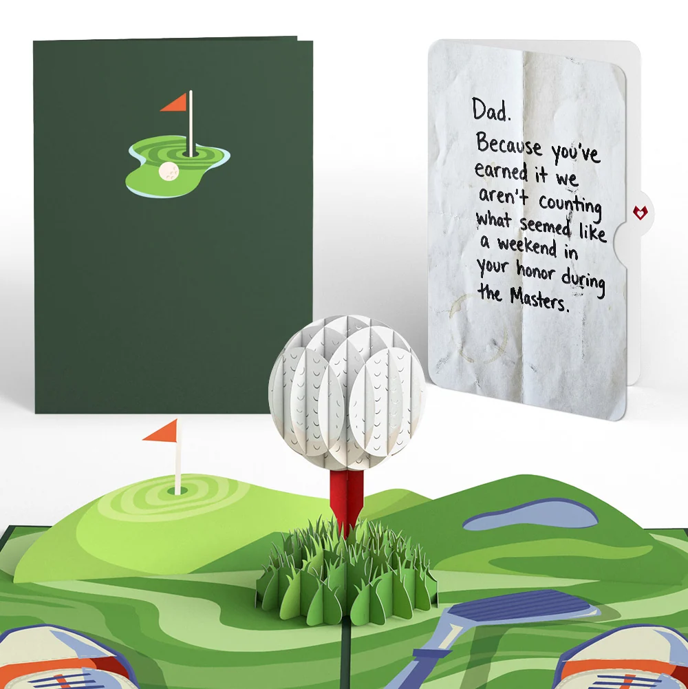 Lovepop Hole in One Father's Day Pop-Up Card and Golf Masters Weekend Sentiment Set for Dad