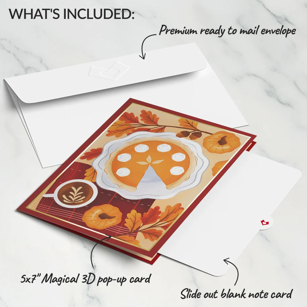 Lovepop Pumpkin Pie Pop-Up Card Coffee - Image 5