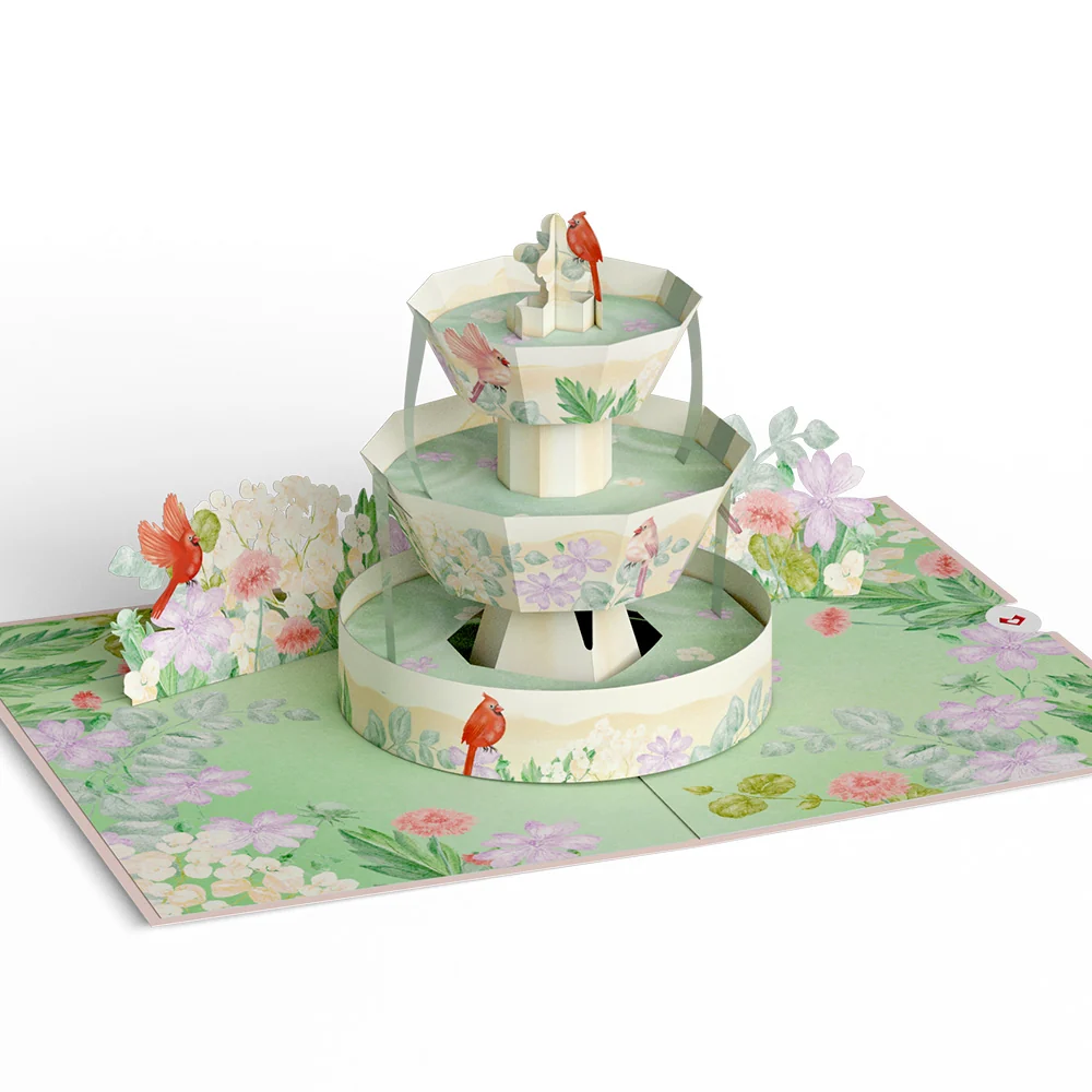 Lovepop Cardinals in the Garden Pop-Up Card - Image 3