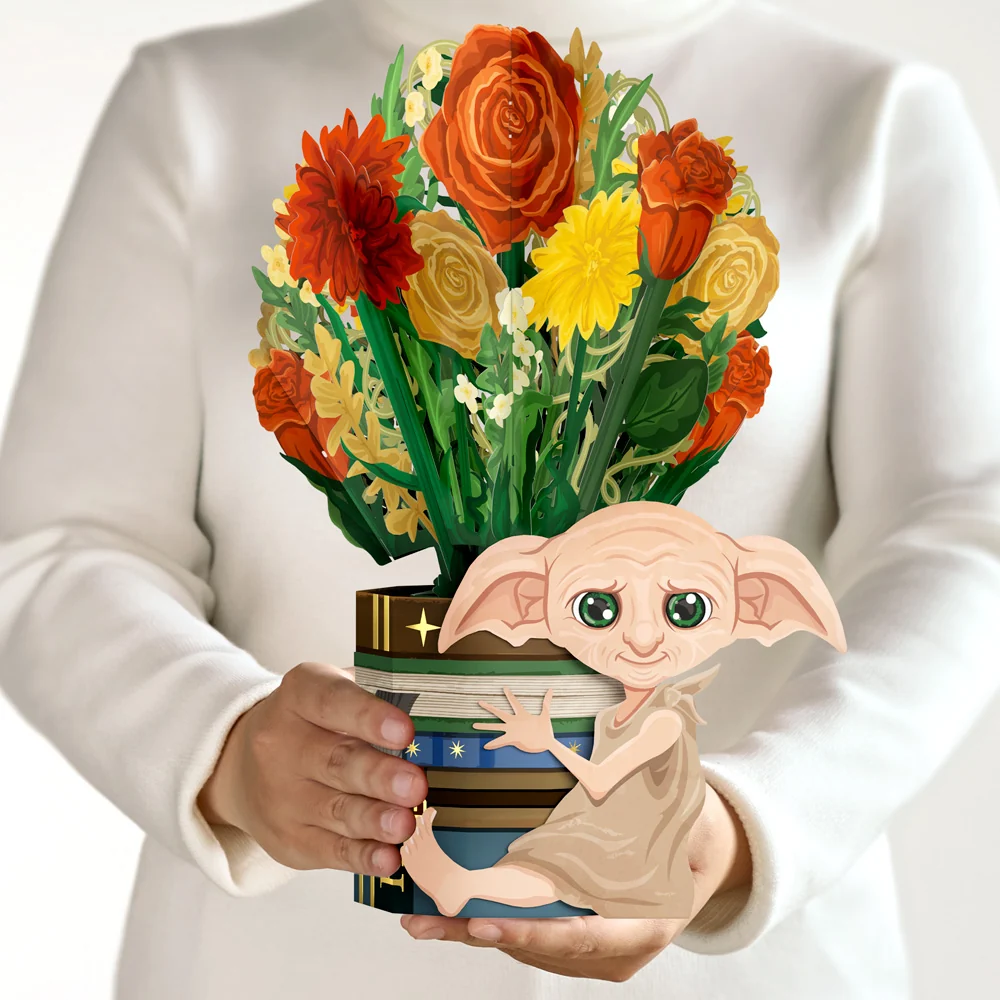 Lovepop Harry Potter Dobby Birthday Pop-Up Card & Flower Buds Bouquet Bundle - Image 2
