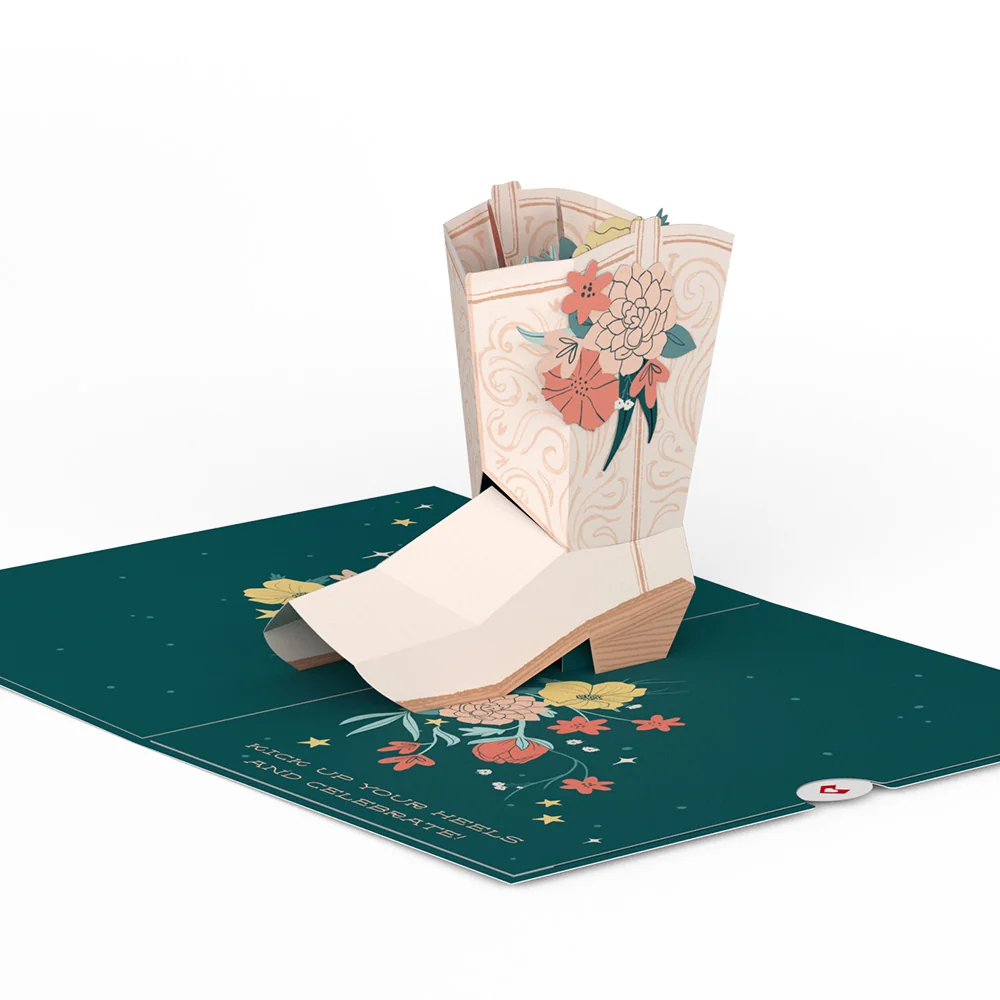 Lovepop Happy Birthday Cowgirl Pop-Up Card - Image 4
