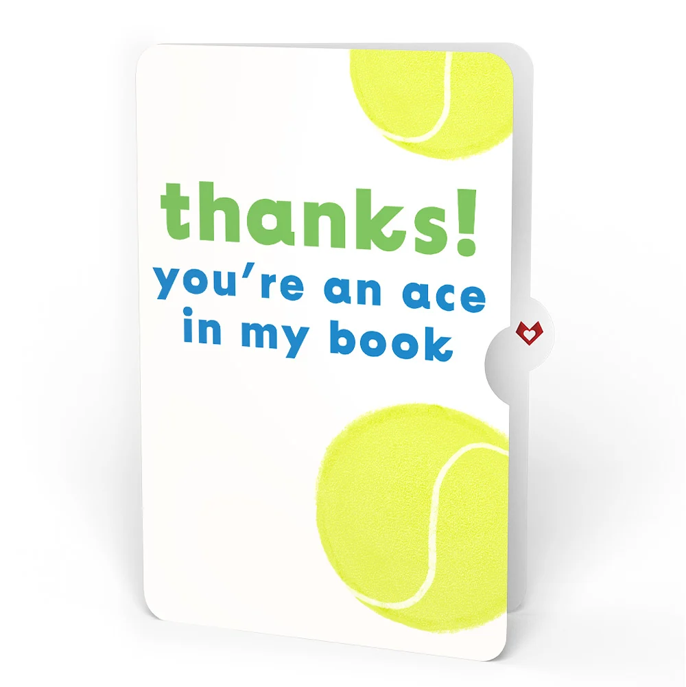 Lovepop On the Court Tennis Thank You Pop-Up Card and Sentiment Set - Image 4