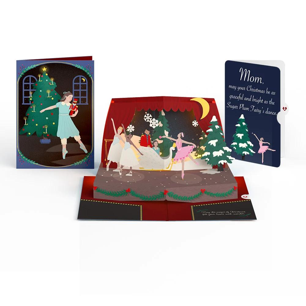 Lovepop The Nutcracker Christmas Magic Music and Lights Pop-Up Card and Sentiment Set for Mom