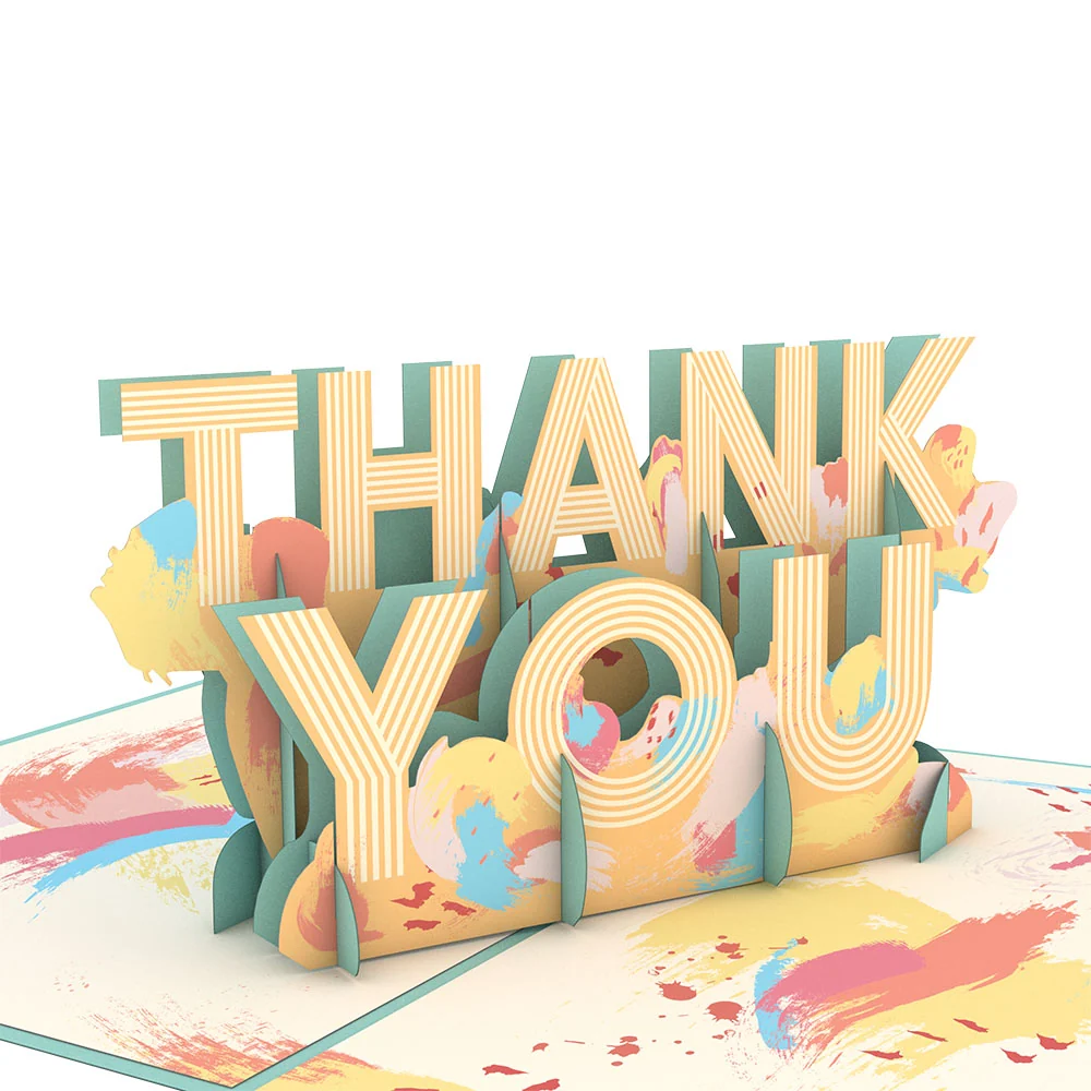 Lovepop Artistic Thank You Pop-Up Card - Image 2