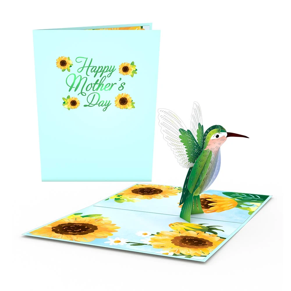 Lovepop Mother's Day Sunflower Hummingbird Pop-Up Card
