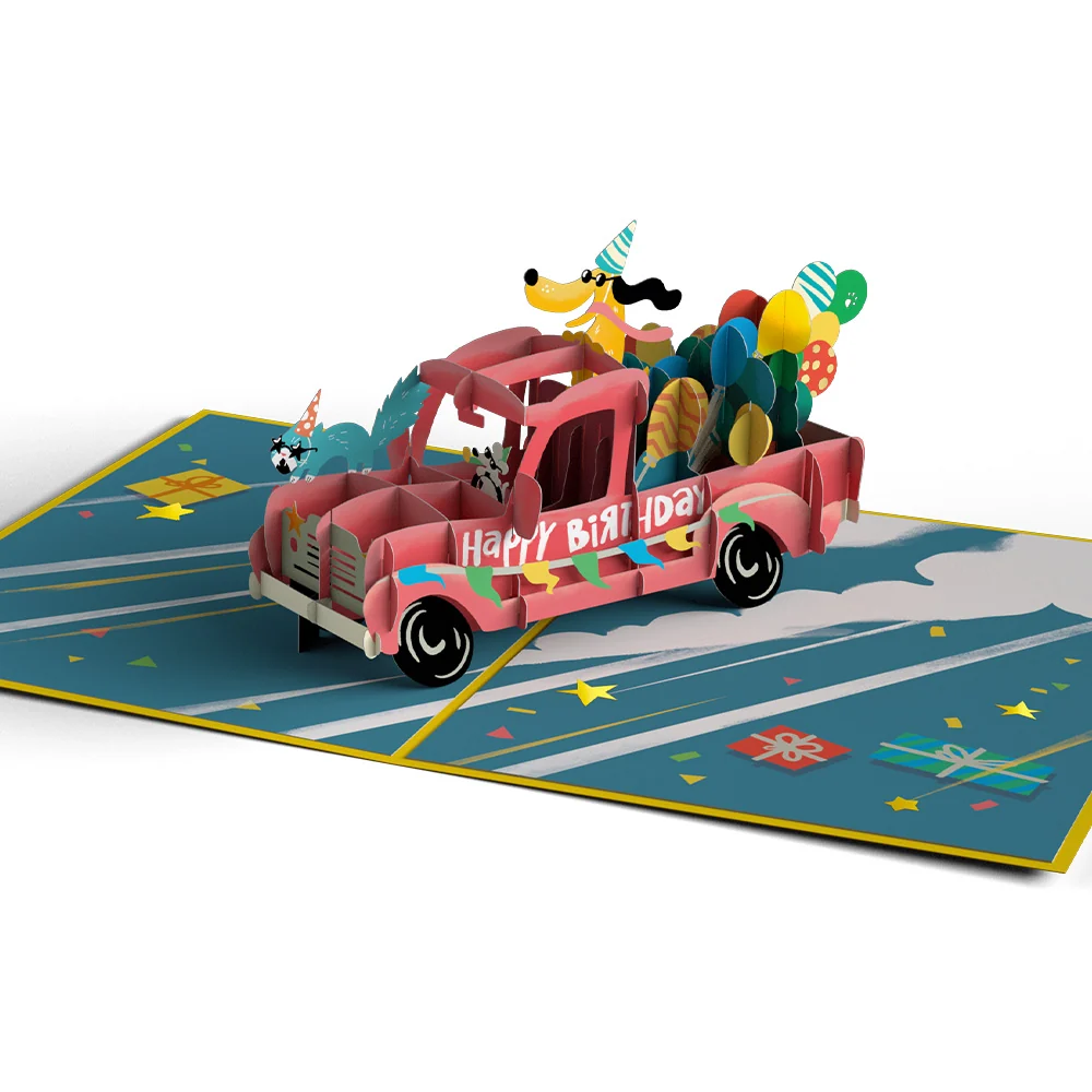 Lovepop Birthday Truck Pop-Up Card - Image 3
